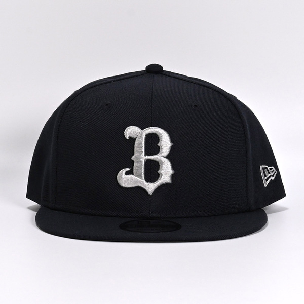 Buffaloes×NEW ERAキャップ 9FIFTY/Bロゴ ネイビー×シルバー