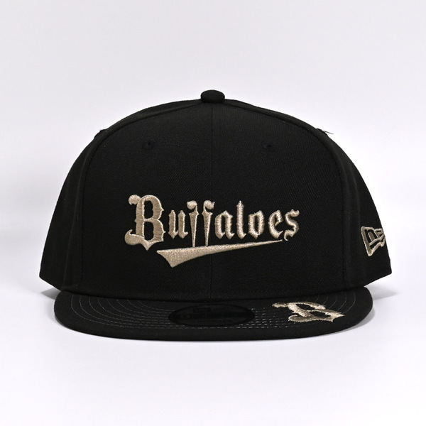 Buffaloes×NEW ERAキャップ 9FIFTY/スクリプト＆Bロゴ ブラック×ぺプルグレー