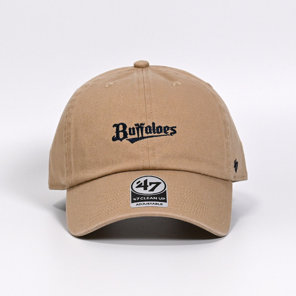 Buffaloes×’47キャップ CLEAN UP/ミニスクリプト カーキ×ネイビー