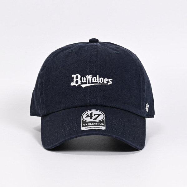 Buffaloes×’47キャップ CLEAN UP/ミニスクリプト ネイビー×ホワイト