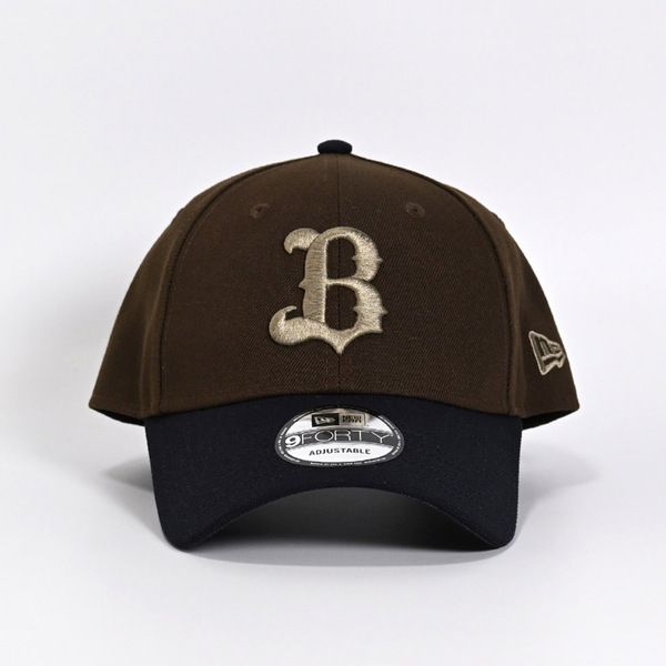 Buffaloes×NEW ERAキャップ 9FORTY/Bロゴ ブラウン＆ネイビー×カッパー