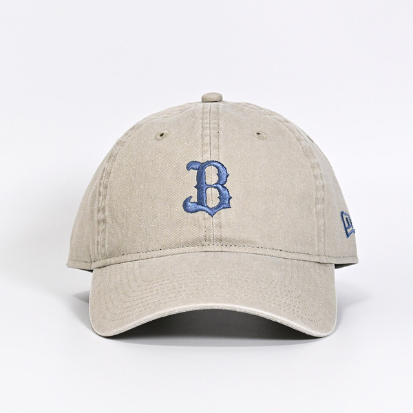 Buffaloes×NEW ERAキャップ 9TWENTY/Bロゴ（アシッドウォッシュ） ペプルグレー×スモーキーブルー