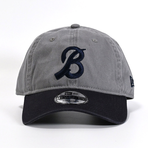Buffaloes×NEW ERAキャップ 9TWENTY/サードロゴ ライトグレー＆ネイビー×ネイビー