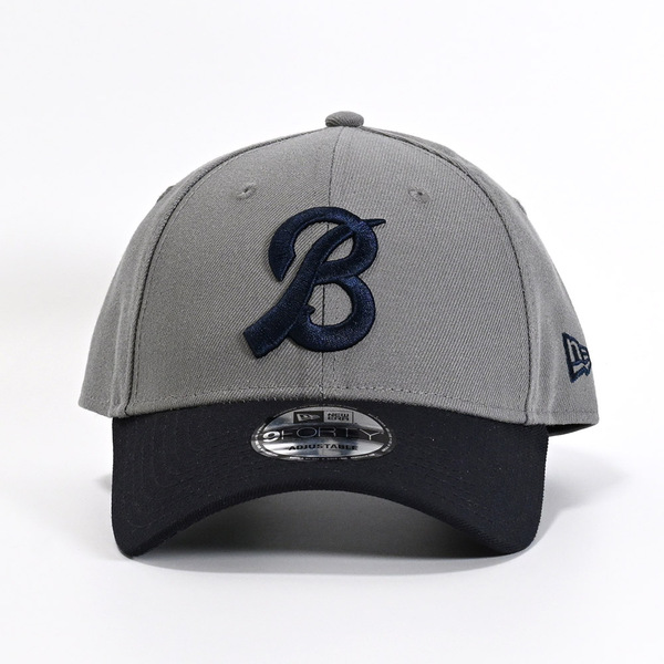Buffaloes×NEW ERAキャップ 9FORTY/サードロゴ（VS） ライトグレー＆ネイビー×ネイビー